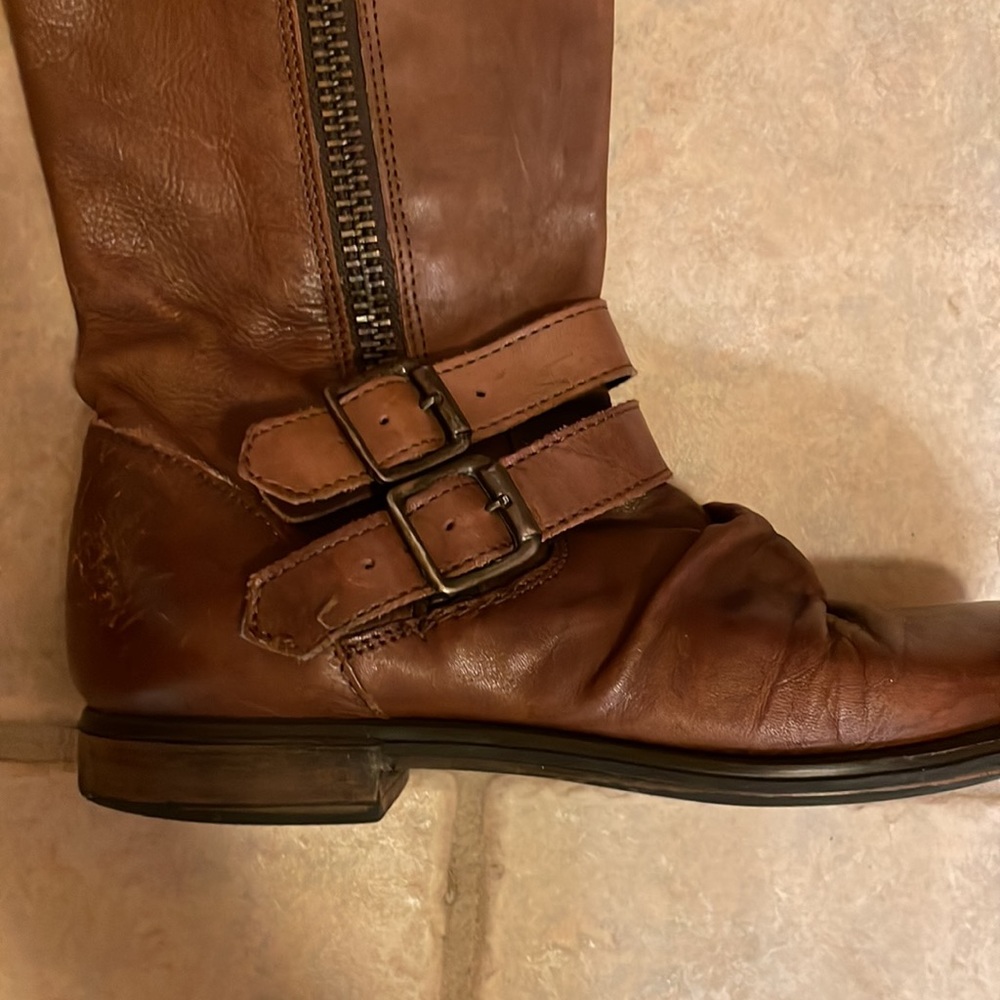 Brown Steve Madden Riding Boot - Picture 2 of 11